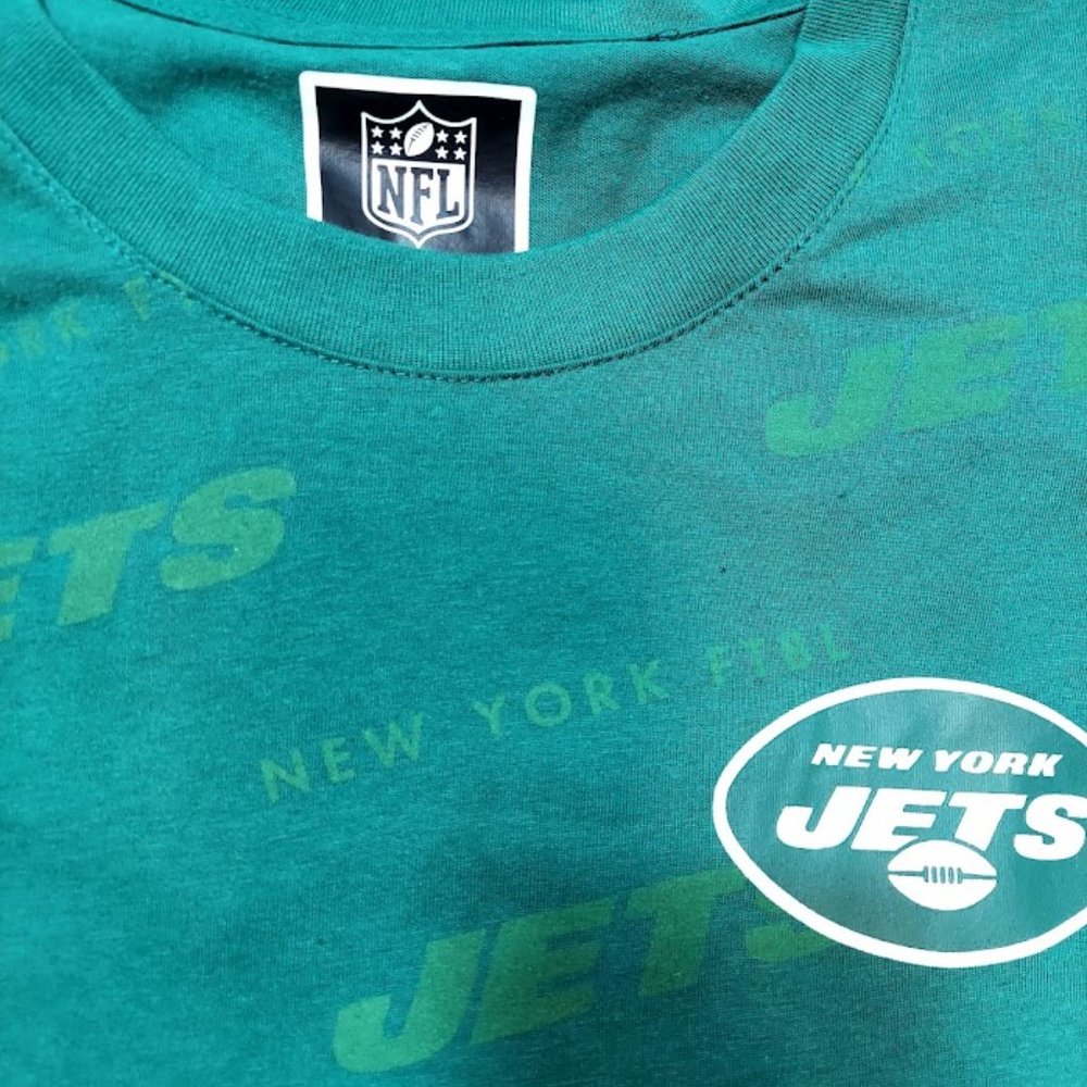 New York Jets Men's T-Shirt Large Green NFL Team Apparal New York Jets Shirt New - Picture 3 of 10